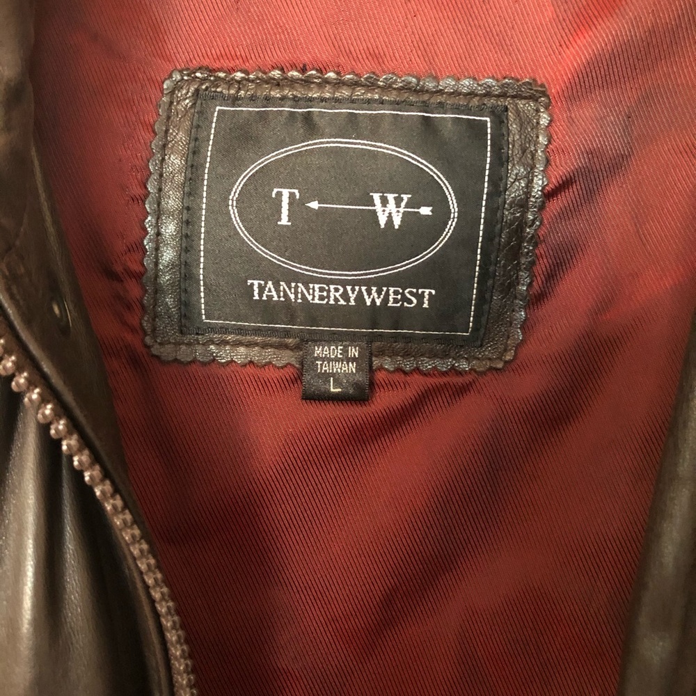 Men’s 3/4 Length Tannery West Brown Leather Jacket - Picture 3 of 6